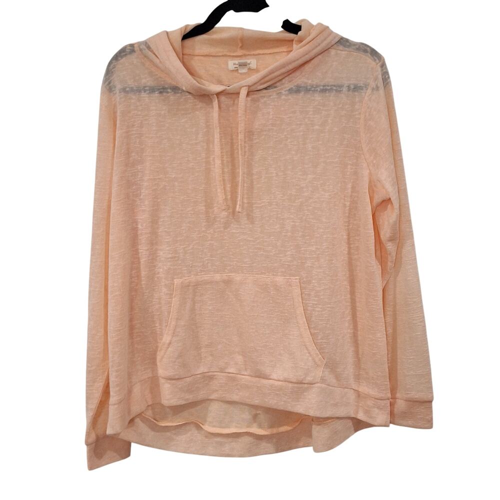 Weatherproof Vintage Ladies Slub Hoodie Pink Small